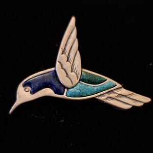 Caroline Pollack 925 Turquois and Lapis Pin